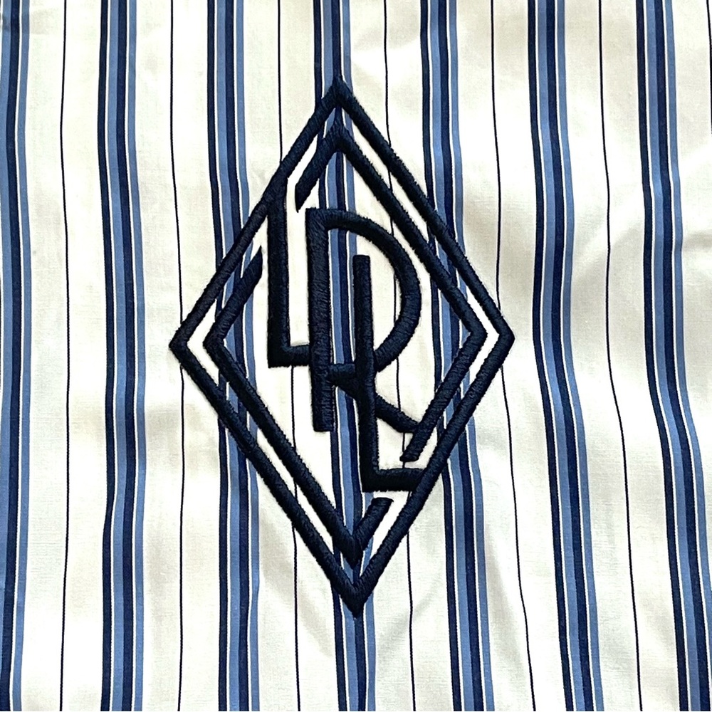 LAUREN RALPH LAUREN WOMAN Kotta Shirt Women's PLUS SIZE 2X Blue White Stripe NWT - Picture 10 of 12